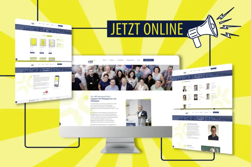 Produkt des Monats Juli: Neue Website des VBE Rheinland-Pfalz ist online!