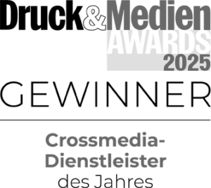 Druck & Medien Awards 2025 Gewinner – Crossmedia-Dienstleister des Jahres